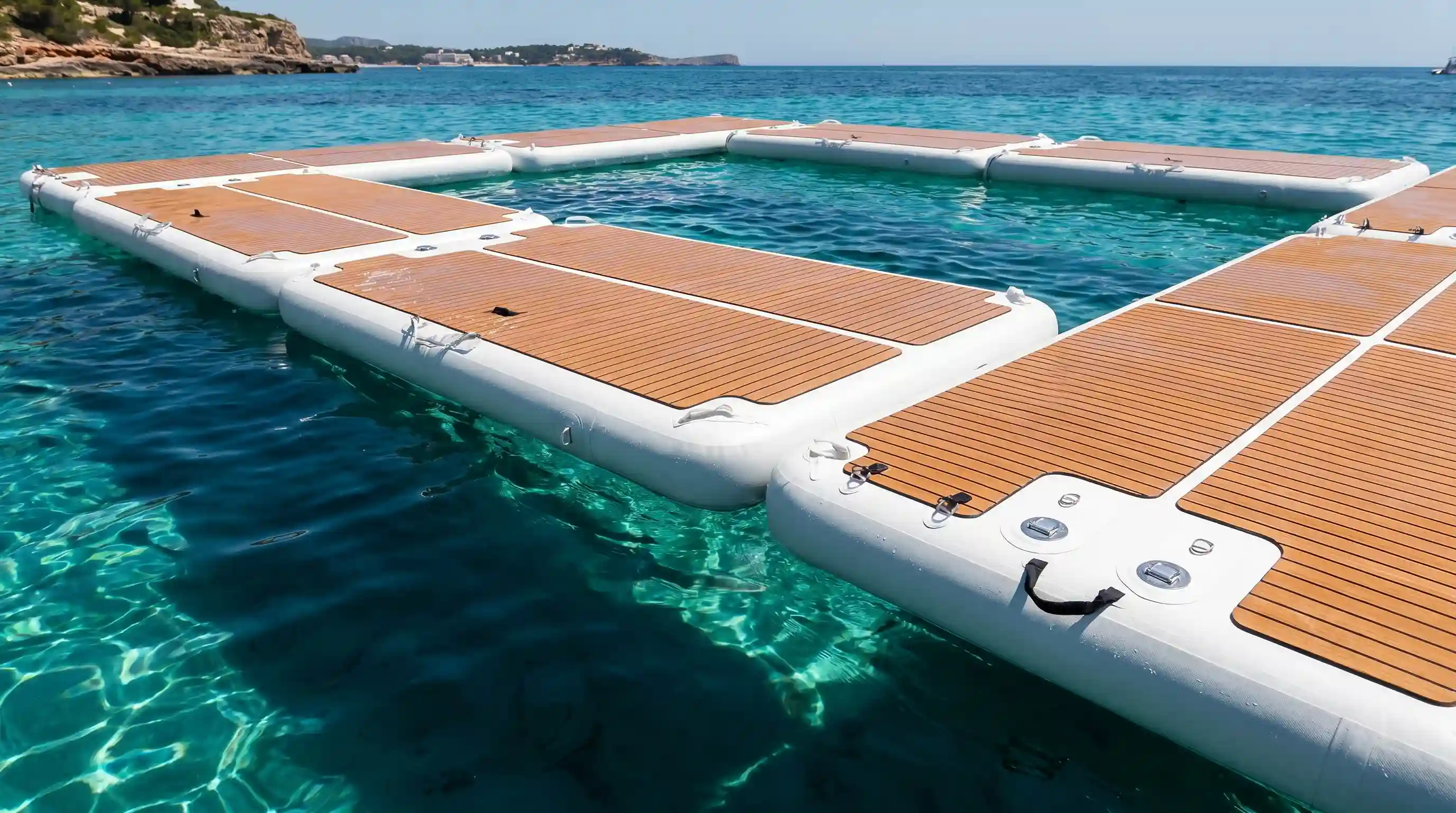 Inflatable dock swim platform for superyacht â€” GSE Inflatables