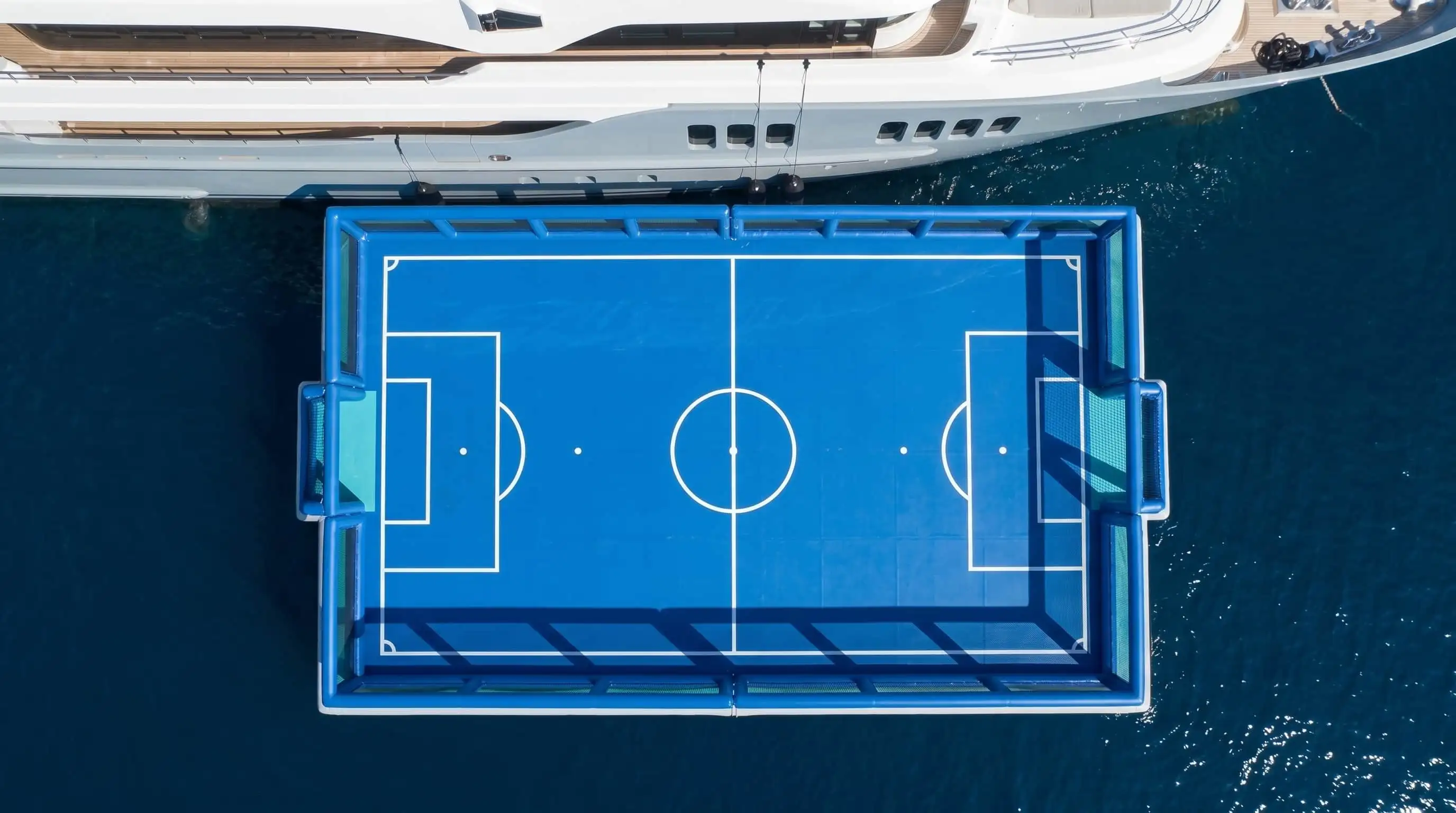 Inflatable Football Pitch for Yachts — detail view