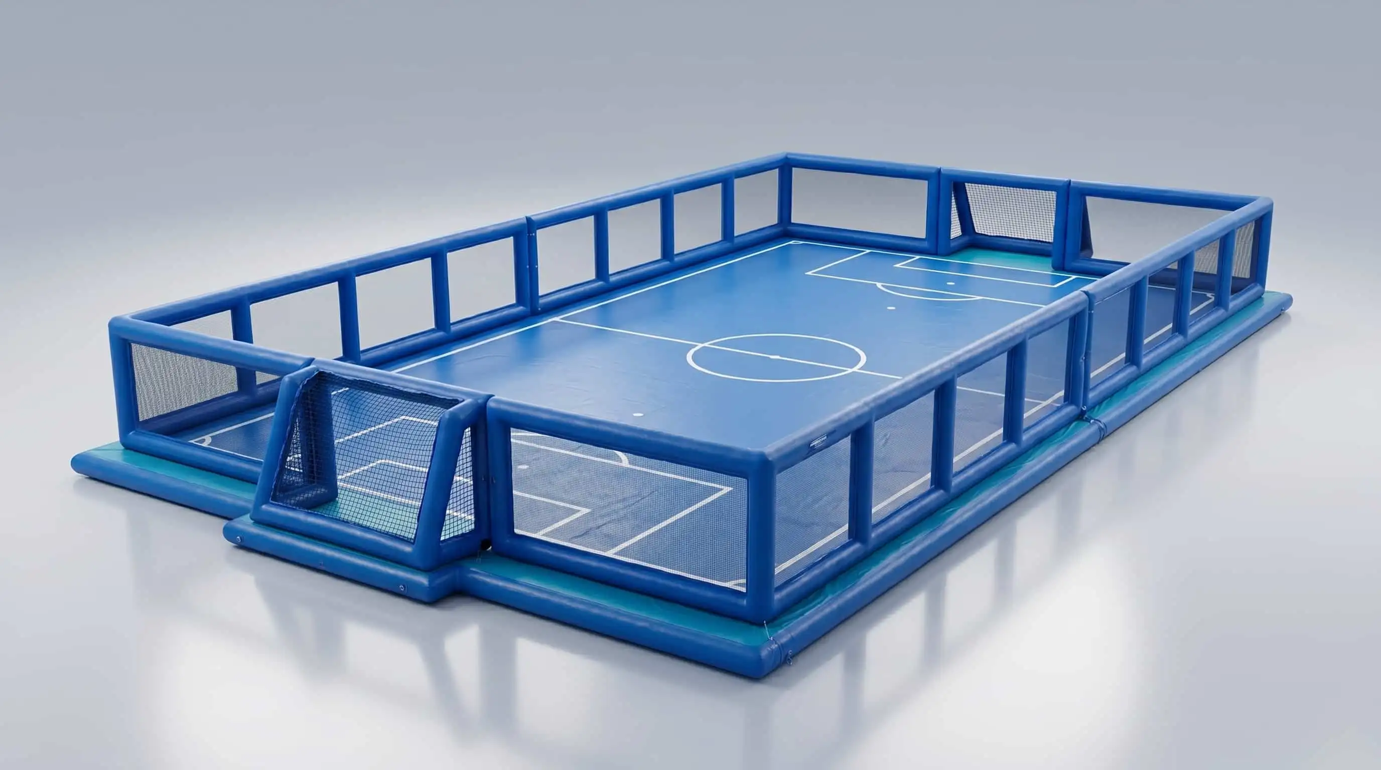 Inflatable Football Pitch for Yachts — in use on superyacht
