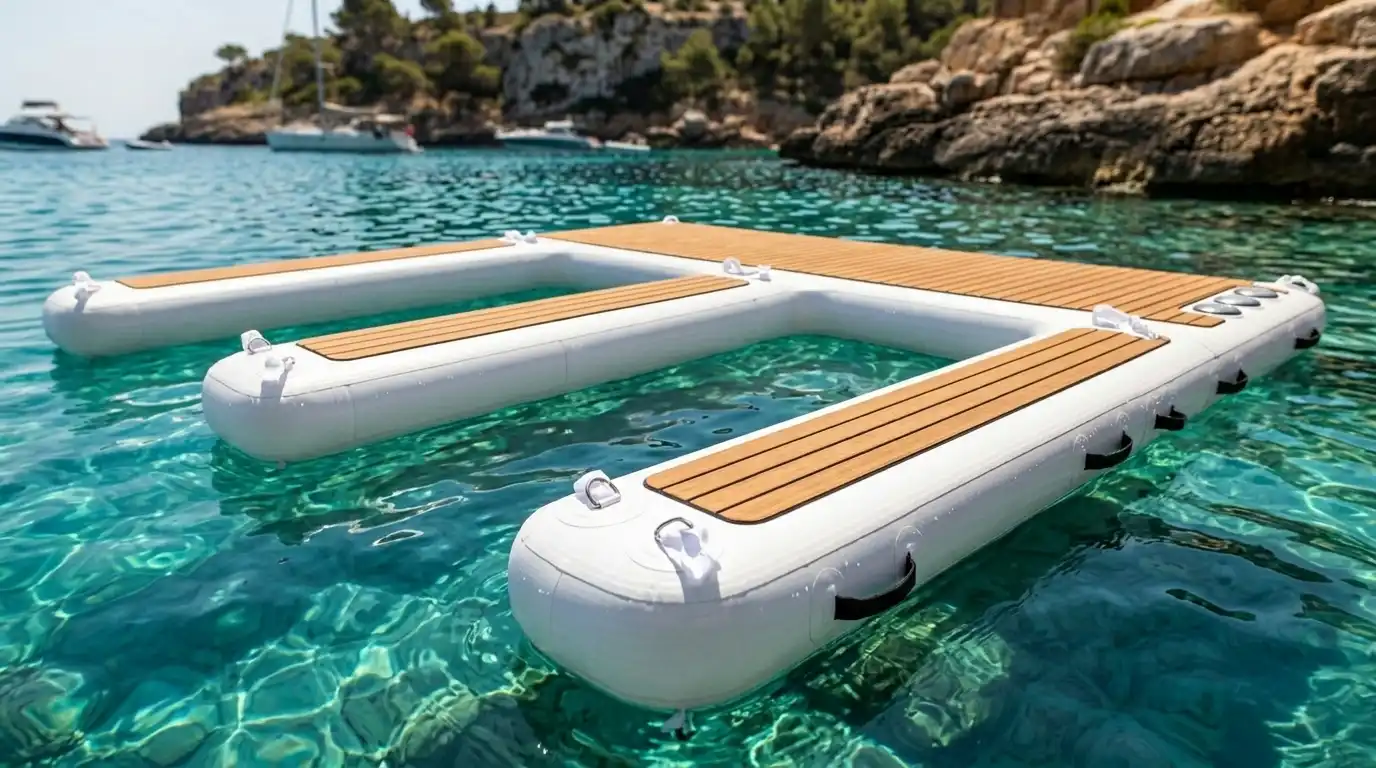 Inflatable jet ski dock for superyacht — GSE Inflatables