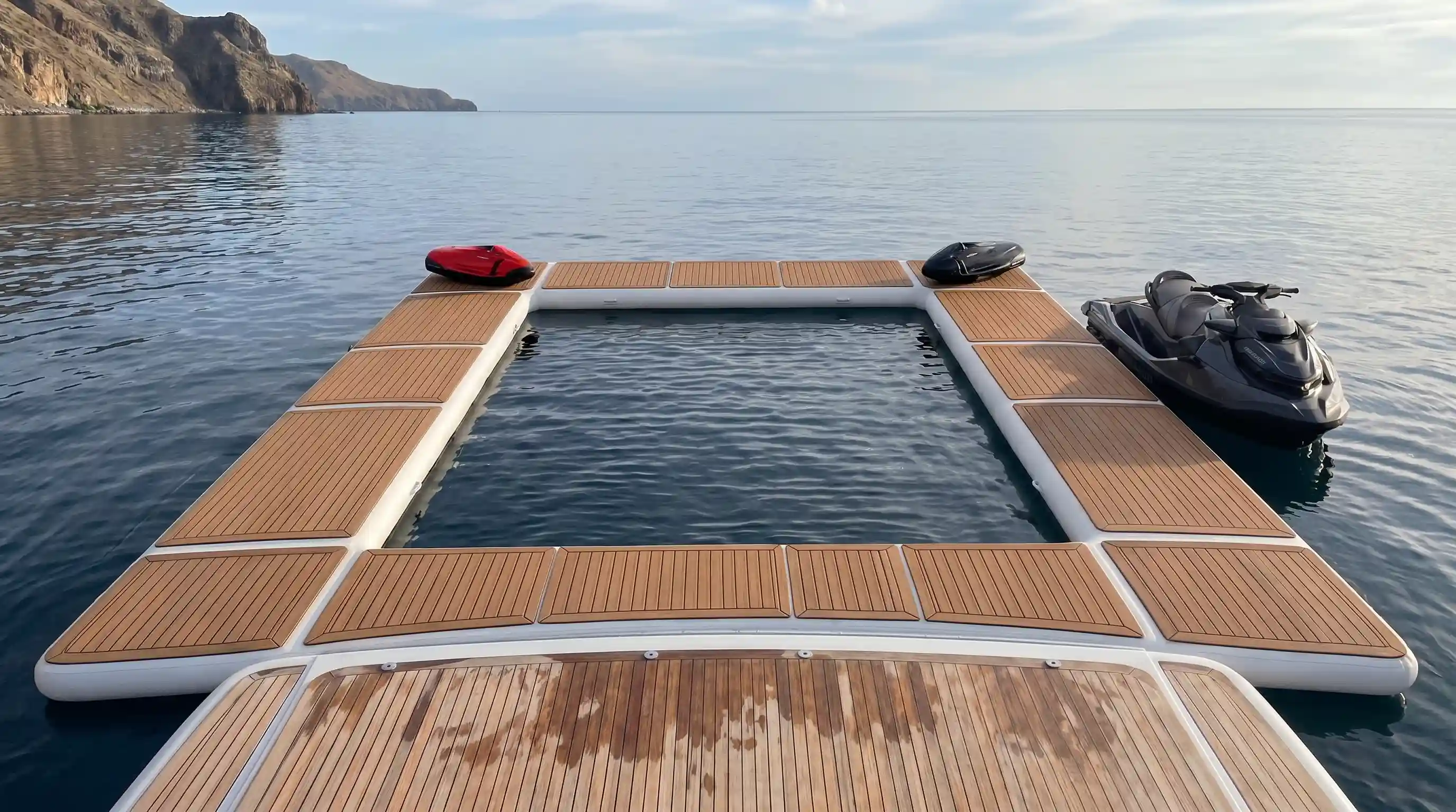 Inflatable yacht platform sea pool — GSE Inflatables