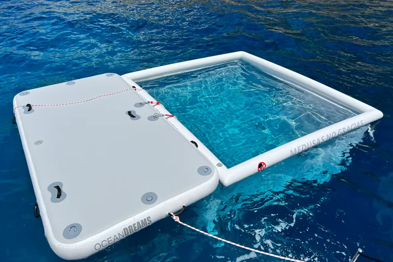Set MENORCA – Piscina per Yacht 3x3m e Piattaforma Gonfiabile 3x2m