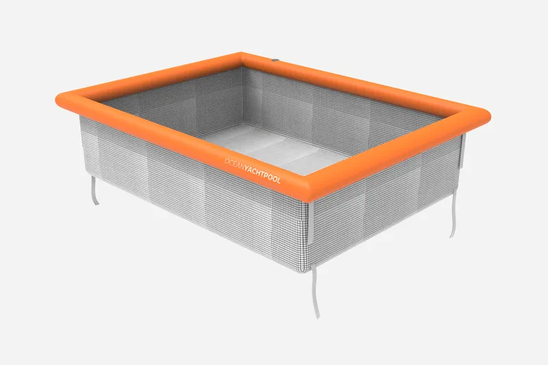 Boat Pool 3x3m — overhead view