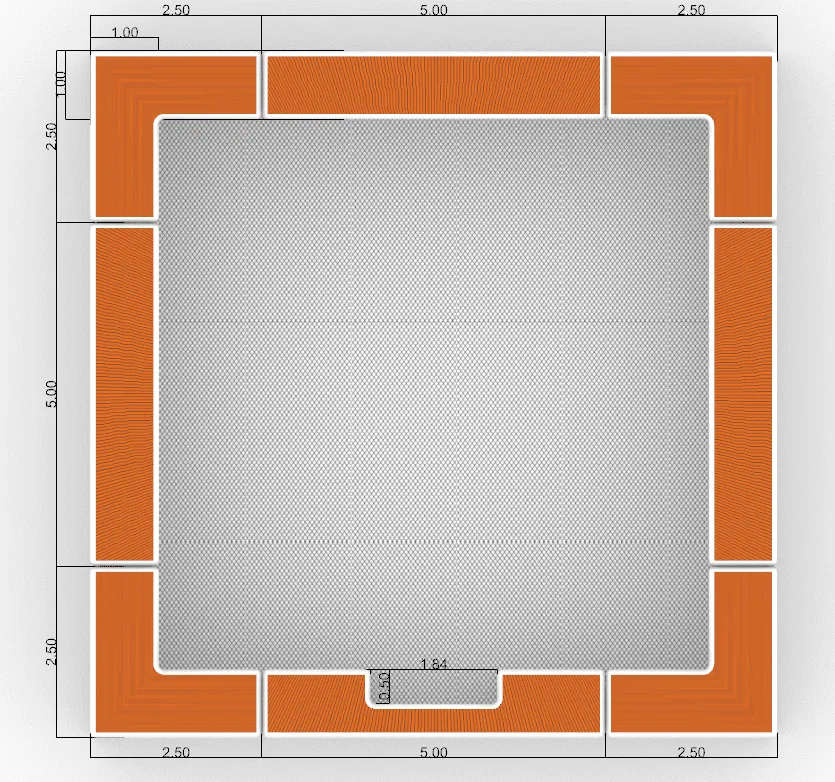Custom Yacht Pool — side view