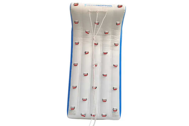 Inflatable Climbing Wall 4x2 — in use on superyacht